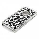 Wholesale iPhone 5 5S  Leopard Diamond Chrome Case (Black)